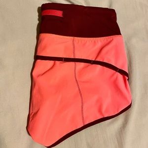 Hot pink lululemon shorts